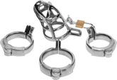 Master Series Stainless Steel Male Chastity Cock Cage Male Chastity